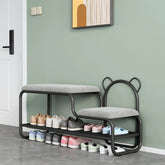 Cute teddy bear shoe rack tow color available